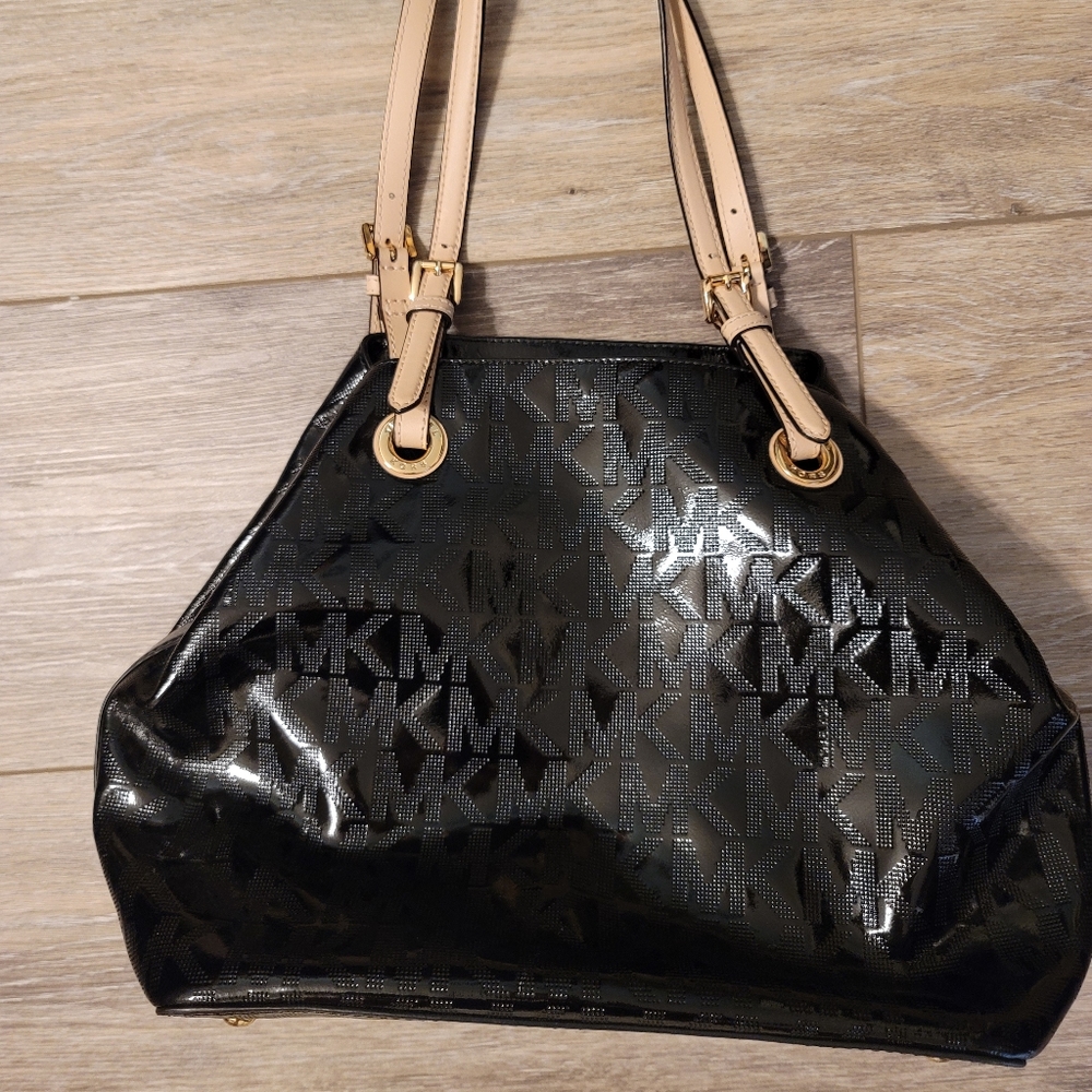 Michael Kors Black Patent Leather Purse
